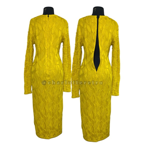 vtg Coogi Australia • 3D Knit Maxi Sweater Dress - Picture 4 of 9